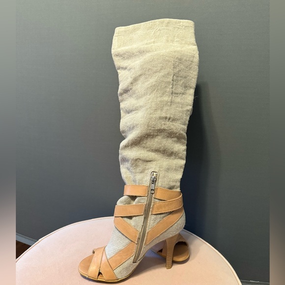 Stefanel Beige Heeled Boots - Picture 3 of 6